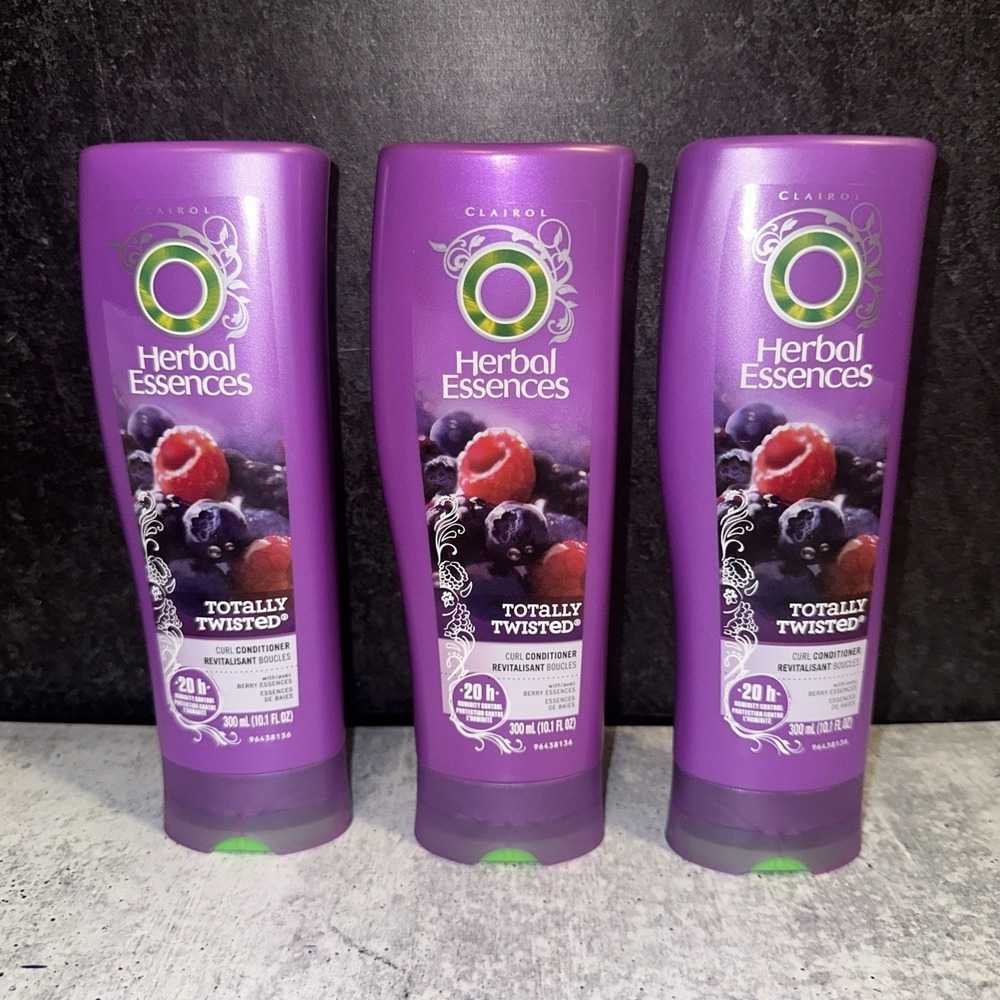 3 Herbal Essences Totally Twisted Curl Conditioner Avec Berry Essences 10.1oz